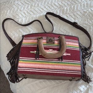 STS ranchwear fringe buffalo girl purse